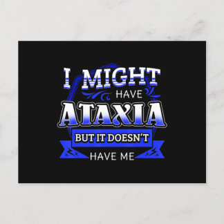 Ataxia Neurological Sign Hemiataxia Blue Ribbon Ne Postcard