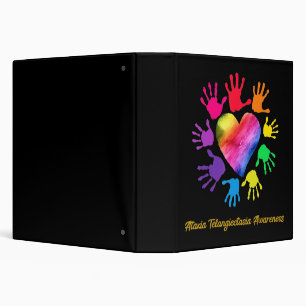 Ataxia Telangiectasia Awareness Hands Ataxia Telan Binder