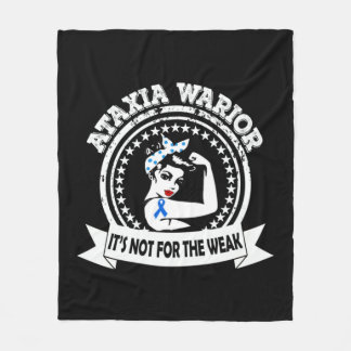 Ataxia Warrior Awareness Gift Long Sleeve T-Shirt1 Fleece Blanket