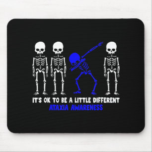 Ataxia Warrior blue Ribbon Awareness disease hallo Mouse Pad