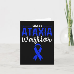 Ataxia Warrior Blue Ribbon Impaired Coordination A Card