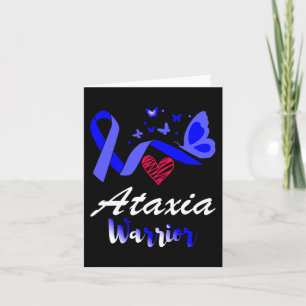Ataxia Warrior Butterfly Awareness Support Card