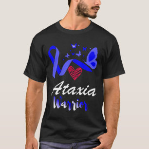 Ataxia Warrior Butterfly Awareness Support  T-Shirt