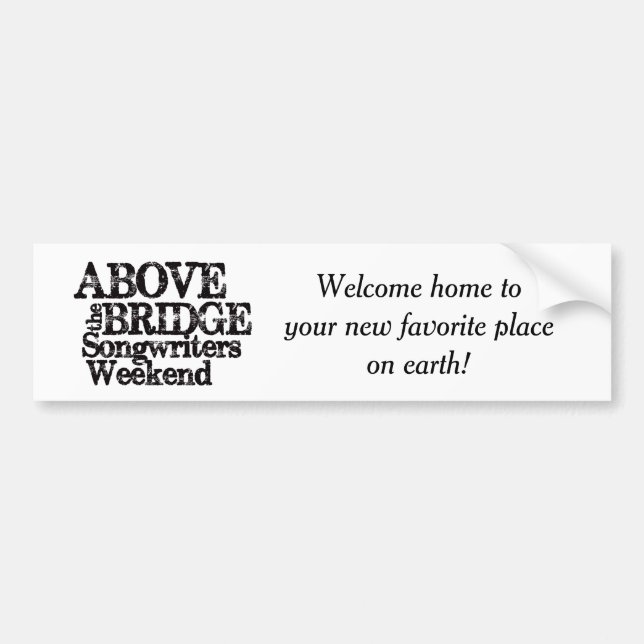 ATB Songwriters Bumper Sticker (Front)