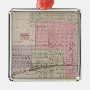 Atchison and vicinity, Kansas Metal Ornament