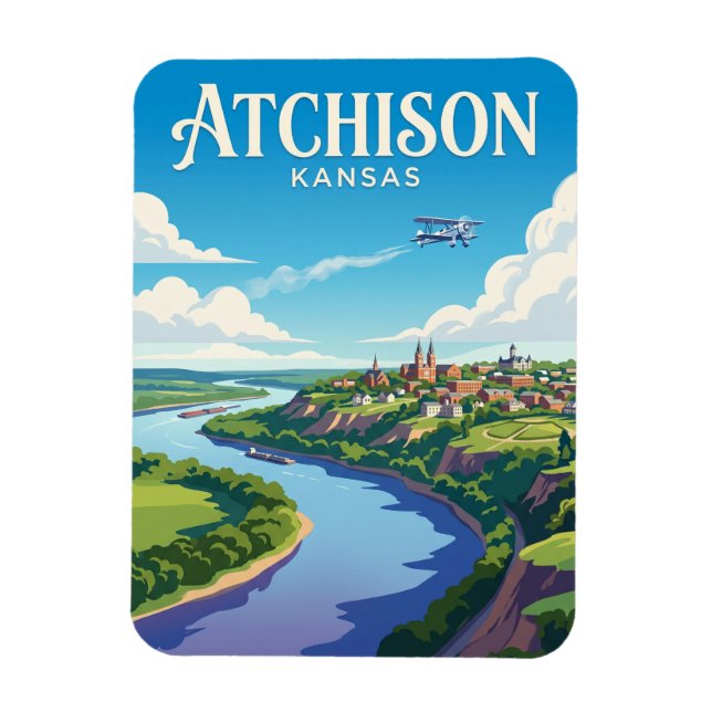 Atchison Kansas Magnet (Vertical)