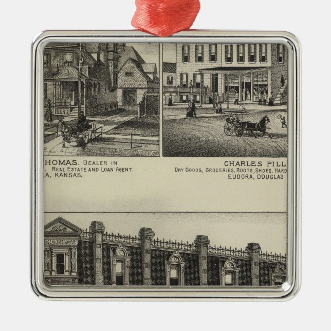 Atchison, Kansas Metal Ornament (Front)