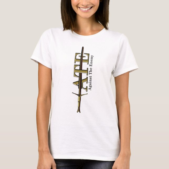 ATE Against the Enemy Side Logo Tee (Front)