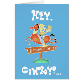 Atelier Carte d'anniversaire du garçon Cowboy