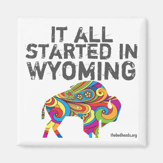 Atelier de l'écrivain Wyoming Magnet