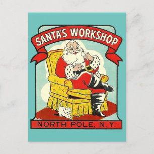 Atelier de père Noël, Pôle Nord N.Y. - Carte posta
