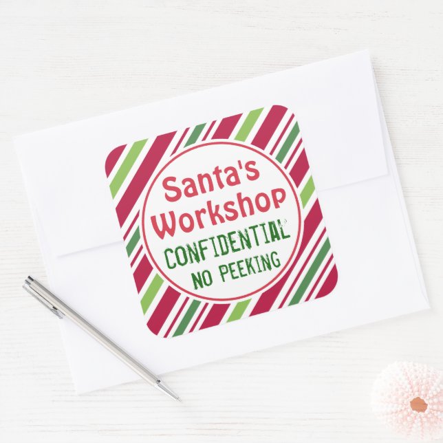 Atelier père Noël Stickers de Noël Confidentiels (Enveloppe)
