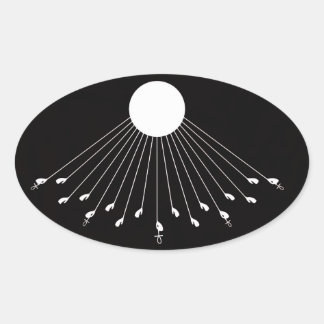 Aten le vrai symbole de Dieu autocollant