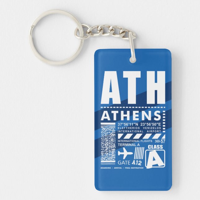 ATH Athens Airport Keychain (Front)
