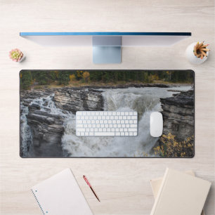 Athabasca Falls Photo, Canadian Beauty, Waterfall Desk Mat