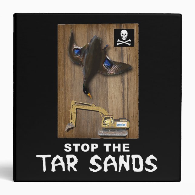 Athabasca Tar Sands Duck Mount Binder (Front)