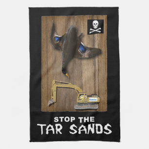 Athabasca Tar Sands Duck Mount Kitchen Towel