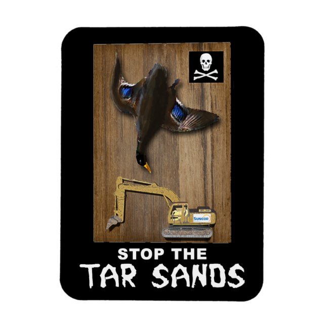 Athabasca Tar Sands Duck Mount Magnet (Vertical)