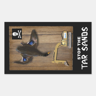 Athabasca Tar Sands Duck Mount Sticker