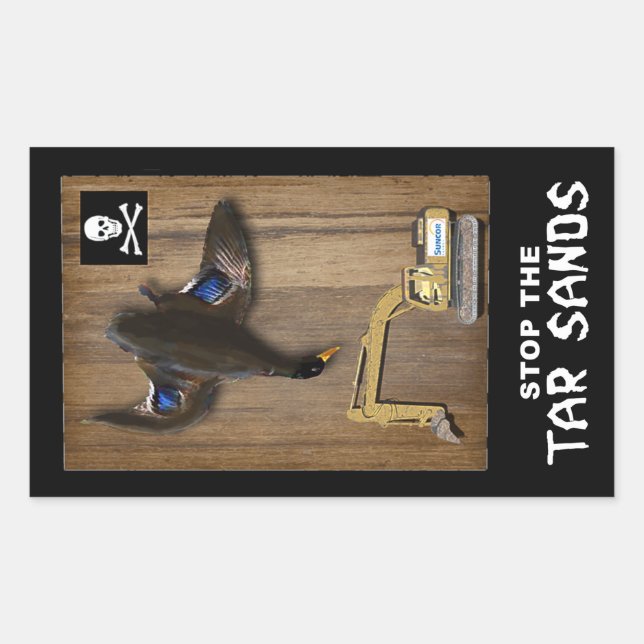 Athabasca Tar Sands Duck Mount Sticker (Front)