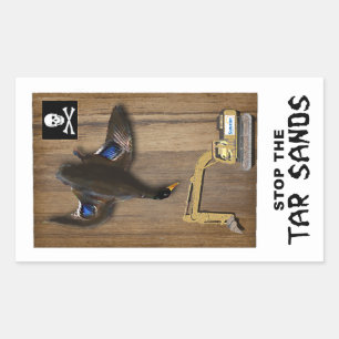 Athabasca Tar Sands Duck Mount Sticker