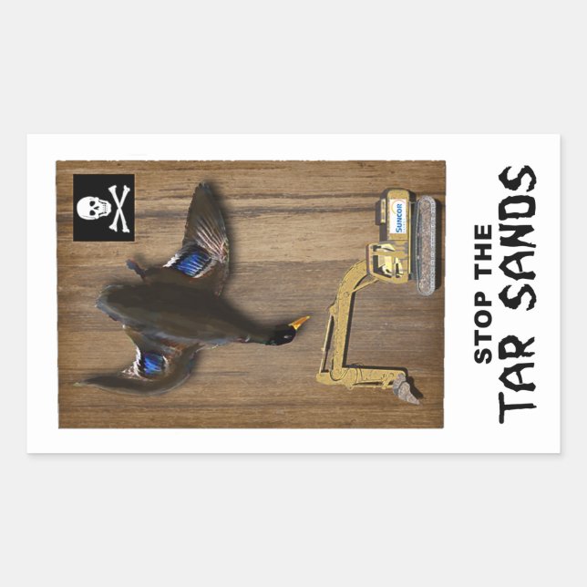 Athabasca Tar Sands Duck Mount Sticker (Front)