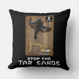 Athabasca Tar Sands Duck Mount Throw Pillow