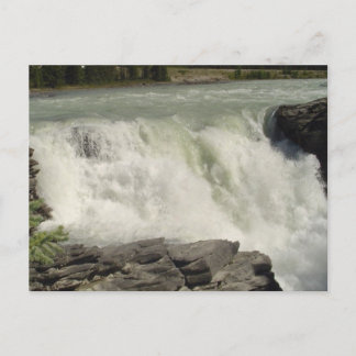 Athabasca Waterfalls in Alberta Postcard