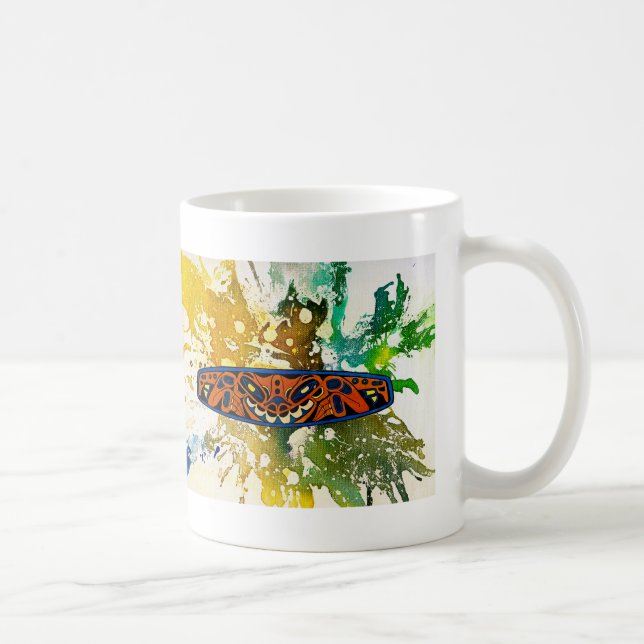 Athabascan Totem by Michael Moffa Coffee Mug (Right)