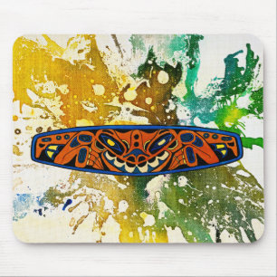 Athabascan Totem by Michael Moffa Mouse Pad