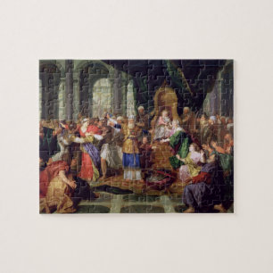 Athaliah Expelled from the Temple, c.1697 (oil on Jigsaw Puzzle