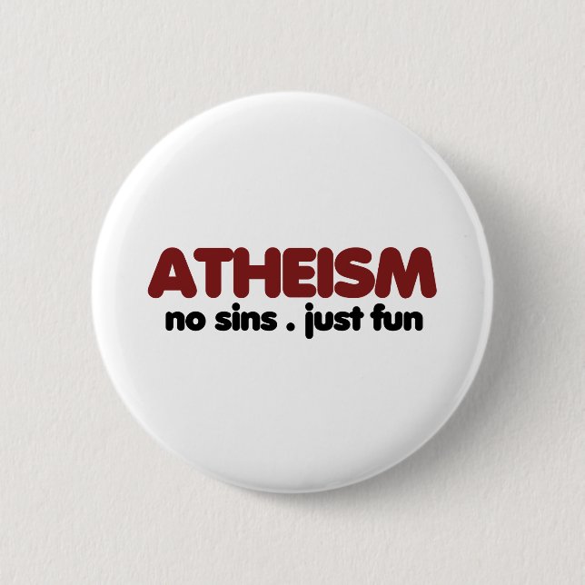 Atheism 2 Inch Round Button (Front)
