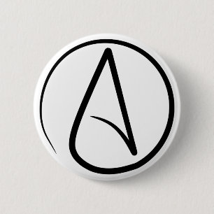 Atheism Symbol 2 Inch Round Button