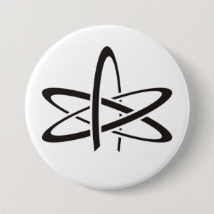 Atheism Symbol 3 Inch Round Button