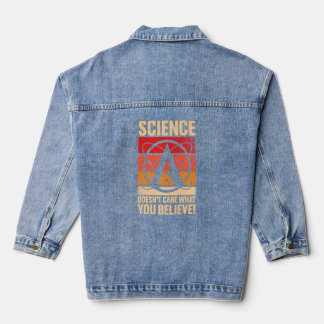 Atheism Symbol Atheist Agnostic Anto Religion Retr Denim Jacket