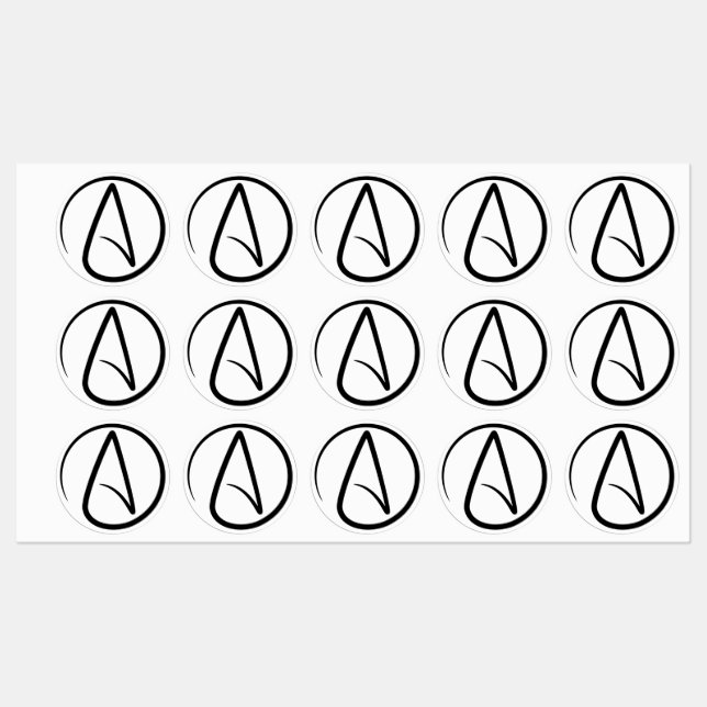 Atheism Symbol - Atheist Sign (Sheet)