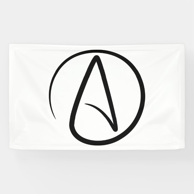 Atheism Symbol - Atheist Sign (Horizontal)
