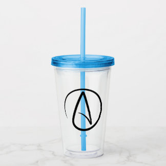 Atheism Symbol - Atheist Sign Acrylic Tumbler