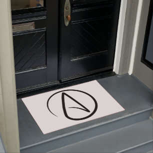 Atheism Symbol - Atheist Sign Doormat