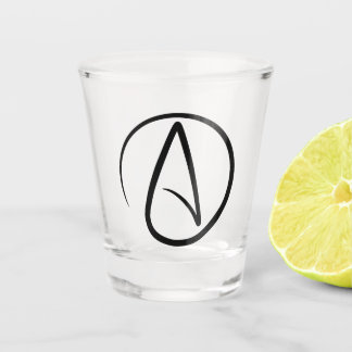 Atheism Symbol - Atheist Sign Shot Glass