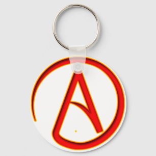 Atheism Symbol Keychain
