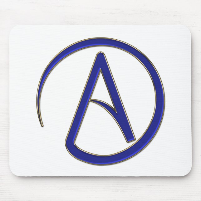 Atheism symbol mouse pad (Front)