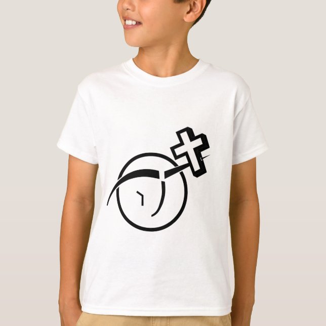 Atheism v Cross T-Shirt (Front)