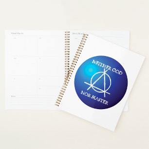 Athéisme Badge Spiral Planner