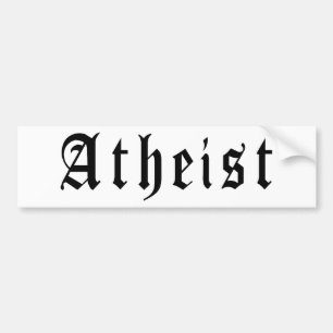 Atheist 1 bumper sticker