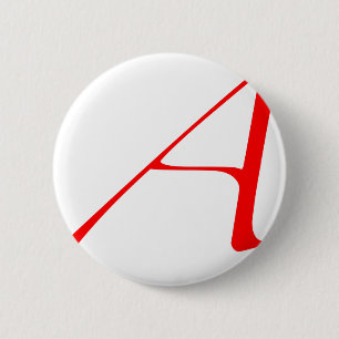 Atheist "A"  logo 2 Inch Round Button