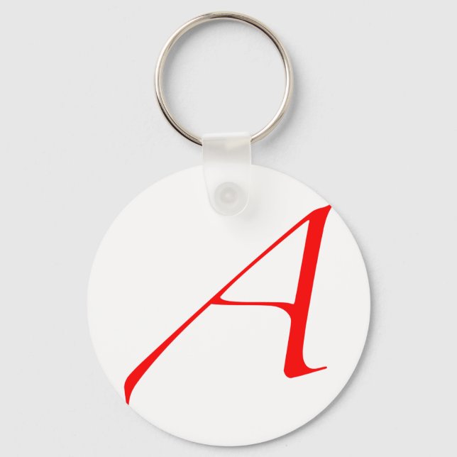 Atheist "A"  logo Keychain (Front)