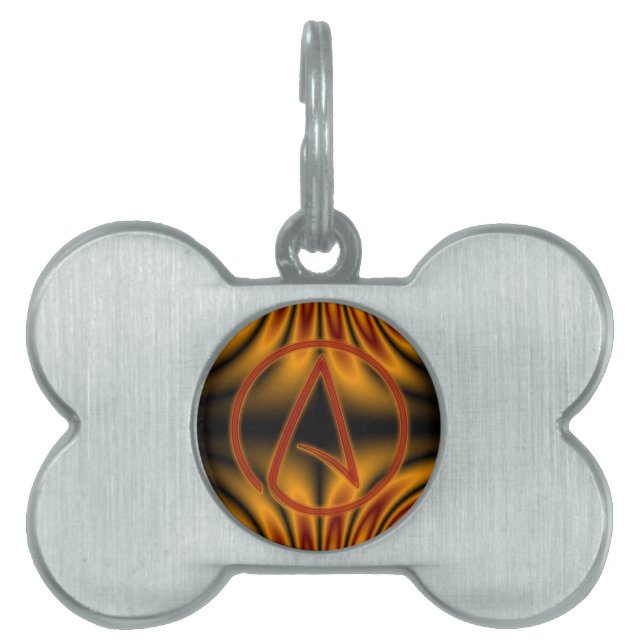Atheist A Pet ID Tag (Front)