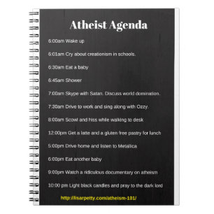 Atheist Agenda Notebook