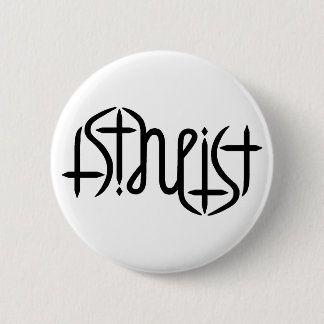Atheist Ambigram - Original 2 Inch Round Button